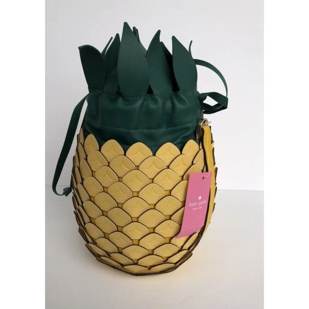 NWT Kate Spade Pineapple Crossbody Bucket Bag Amazing Colada Novelty SUMMER 2022 - Picture 7 of 7